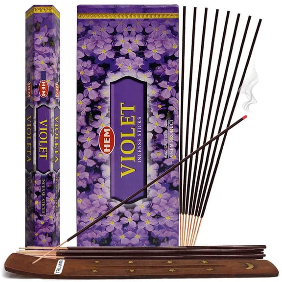 Violet Incense Sticks And Incense Stick Holder Bundle Insence Insense Hem Incense Sticks