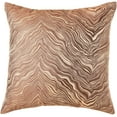 thumbnail image 1 of Violet Linen Boutique Zebra Patern, Polyester Jacquard, Reversible, Gold, 18 Inch x 18 Inch, Decorative Throw Pillow Cover, 1 of 6