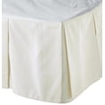 thumbnail image 1 of Violet Linen Box Pleated BedSkirt Pattern, Luxury Ultra Soft Polyester Solid Microfiber Luxury Hotel Quality Fabric, Ivory, Twin 39-inch, Luxurious, Bedding Bed Skirt for One Bed, 1 of 2