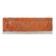 thumbnail image 1 of Violet Linen Cordova Abstract Marble Pattern, Polyester Jacquard, with Fringes, Rust, 60 Inch x 18 Inch, Decorative Window Treatment Rod Pocket Curtain Straight Valance, 1 of 2