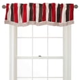 thumbnail image 1 of Violet Linen Decorative Deluxe Chenille, Striped Design, 60" x 15" Window Valance - Burgundy, 1 of 1