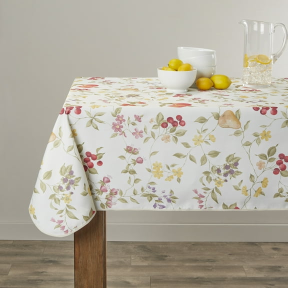 Violet Linen European Fruit Tablecloth