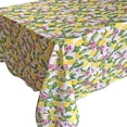 thumbnail image 1 of Violet Linen European Lemon Citrus Floral Pattern, Polyester Woven Printed Fabric, Yellow, 60 Inch by 84 Inch, Seats 6 to 8 people, Rectangular Tablecloths, 1 of 2