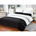 thumbnail image 1 of Violet Linen French Hotel Border Pattern, Luxury Ultra Soft 200 Thread Count Polyester-Cotton Percale, Black, Twin 39-inch, 8 Piece, Bedding Duvet Cover Set for Two Beds, 1 of 1