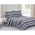 thumbnail image 1 of Violet Linen French Marble Pattern, Luxury Ultra Soft 200 Thread Count Cotton Percale, Blue, Full, 6 Piece Duvet Set, Bedding Duvet Cover Set for Two Beds, 1 of 1