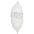 thumbnail image 1 of Violet Linen Glory Embroidered Lace Pattern, Polyester Embroidered Lace, White, 14 Inch by 34 Inch, Rectangle, Decorative Table Runner, 1 of 5