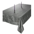 thumbnail image 1 of Violet Linen Luxurious Damask Crocodile Design Tablecloths, 70" x 144", Platinum, 1 of 1