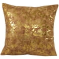 thumbnail image 1 of Violet Linen Marble Classic Pattern, Polyester Fabric, Gold Brushed Foil, Solid Color Backing, Rust , 18 Inch x 18 Inch, Square, Decorative Accent Throw Pillow Cover, 1 of 1