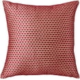 thumbnail image 1 of Violet Linen Marvelous Geometric Lace Pattern, Polyester, Solid Poly Backing,  Lace Fabric., Burgundy, 18 Inch x 18 Inch, Decorative Throw Pillow Cover, 1 of 6