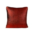 thumbnail image 1 of Violet Linen Marvelous Sparkle Pattern, Polyester Glitter Metallic, Suede Backing, Burgundy , 18 Inch x 18 Inch, Square, Decorative Accent Throw Pillow, 1 of 1