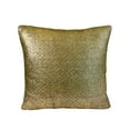 thumbnail image 1 of Violet Linen Marvelous Sparkle Pattern, Polyester Glitter Metallic, Suede Backing, Gold , 18 Inch x 18 Inch, Square, Decorative Accent Throw Pillow, 1 of 1