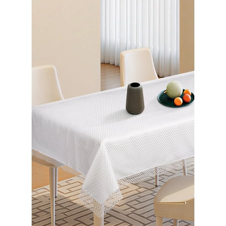 Violet Linen New Orleans Geometric Honeycomb Micro Waffle Lace Pattern Tablecloths