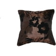 thumbnail image 1 of Violet Linen Silky Floral 2033 18" X 18" Cushion Cover - Brown, 1 of 2
