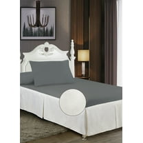 Violet Linen Splendour Shine Pleated Pattern, Polyester Jacquard, with Metallic Plain Weave Woven, Tailored, Wrinkle & Fade Resistant, Twin - 39" Gold, Bedding Bed Skirt - Dust Ruffle