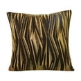 thumbnail image 1 of Violet Linen Tivoli Abstract Pattern, Polyester Jacquard, Stretchable, Reversible, Gold, 18 Inch x 18 Inch, Decorative Throw Pillow Cover, 1 of 2