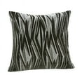 thumbnail image 1 of Violet Linen Tivoli Abstract Pattern, Polyester Jacquard, Stretchable, Reversible, Silver, 18 Inch x 18 Inch, Decorative Throw Pillow Cover, 1 of 2
