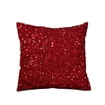 thumbnail image 1 of Violet Linen Twinkle Sparkling Sequins Pattern, Polyester, Solid Poly Backing, Burgundy, 18 Inch x 18 Inch, Decorative Throw Pillow, 1 of 1