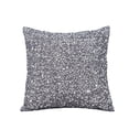 thumbnail image 1 of Violet Linen Twinkle Sparkling Sequins Pattern, Polyester, Solid Poly Backing, Silver, 18 Inch x 18 Inch, Decorative Throw Pillow, 1 of 1