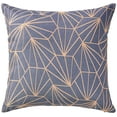 thumbnail image 1 of Violet Linen Victoria Chenille Abstract Haxegon Design, Polyester Jacquard, Blue, 18 Inch by 18 Inch, Decorative Throw Pillows, 1 of 5