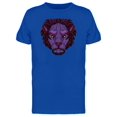 thumbnail image 1 of Violet Lion Head T-Shirt Men -Image by Shutterstock, Male 3X-Large, 1 of 2
