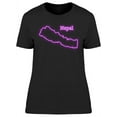 thumbnail image 1 of Violet Nepal Map T-Shirt Women -Image by Shutterstock, Female x-Large, 1 of 2