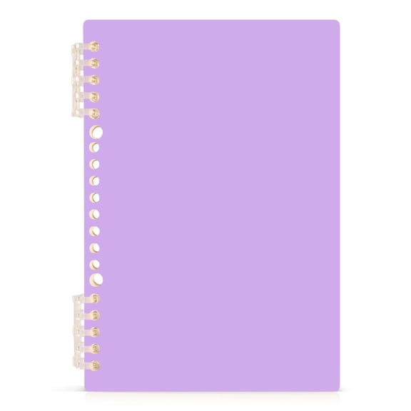 Violet Notebooks 1-subject Journal 60 Sheets A5 College Ruled Paper Detachable Ring 8.3"x5.7"