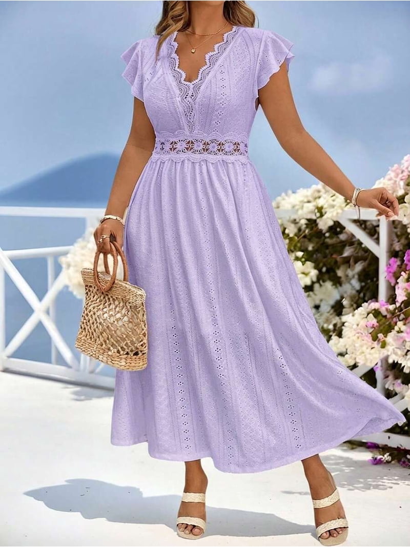 purple spring maxi dress Arielle Purple Maxi Dress