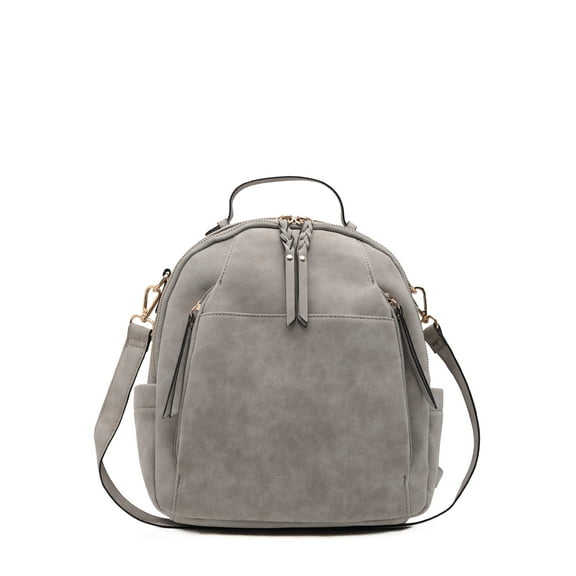 Violet Ray Women's Handbag Addi Backpack Light Grey
