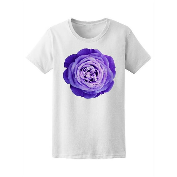 Violet Rose Flower T-Shirt Women -Image by Shutterstock, Female Medium