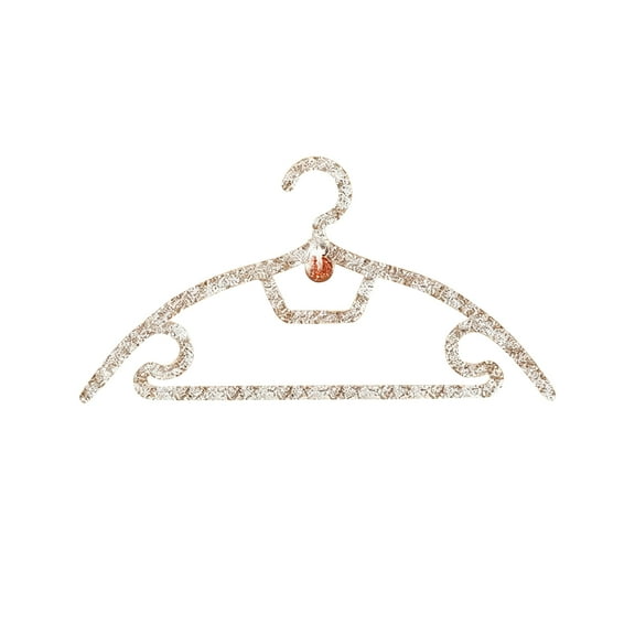 Violet Scented Acrylic Hangers, Built-In Aroma For Long-Lasting Freshness And Odor Elimination, Therapeutic Olfactory Experience, Luxury Clear Design To Elevate Clothing Store