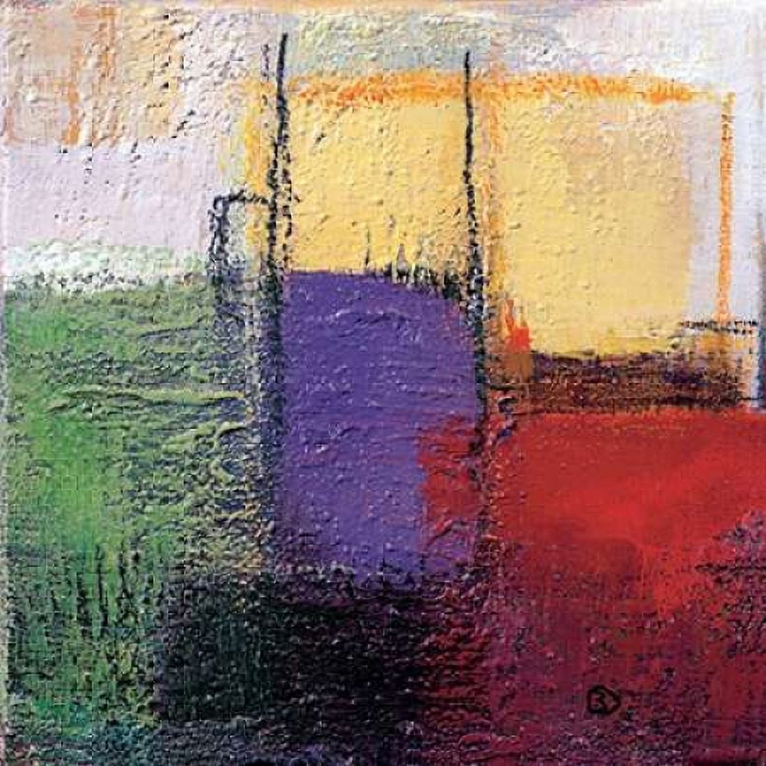 Violet Static III Canvas Art - Bea Danckaert (24 x 24)