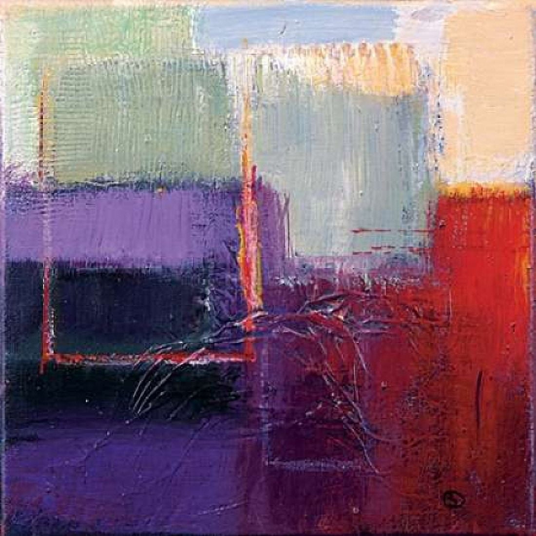 Violet Statics II Canvas Art - Bea Danckaert (24 x 24)
