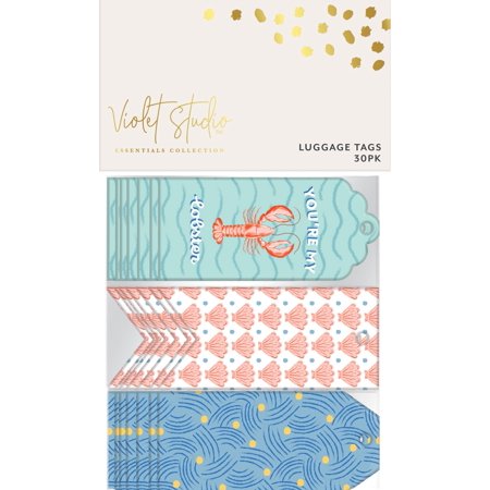 Violet Studio Printed Tags 30/Pkg-New Nautical