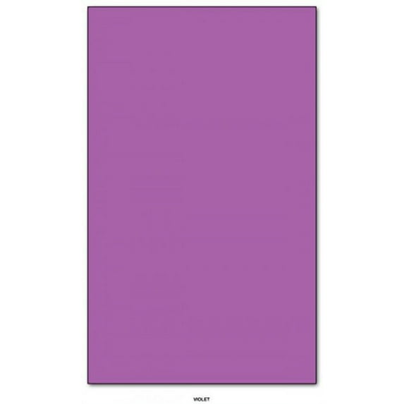 Violet - Ultra Bright Neon Colored Card / Cover Stock 65lb. Size 8.5 X 14 Legal / Menu Size - 50 Per Pack