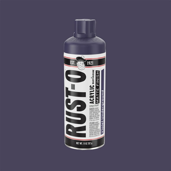 Violet Underground, Rust-Oleum Rust-O Acrylic Matte Spray Paint-392219, 11 oz