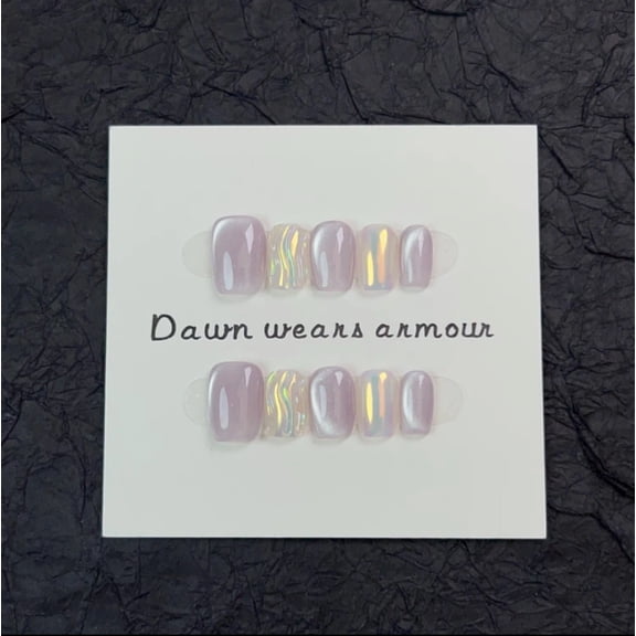 Violet hand-worn nail art nail patch autumn and winter gentle wearing nail art patch advanced sense
