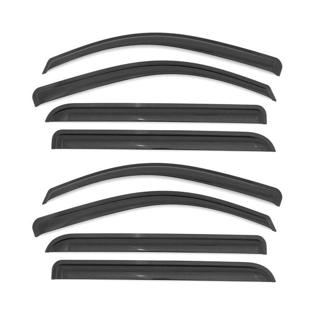 AceRide In-Channel Window Visors For 2011-2019 Ford Explorer - 4PC Rain Guards & Wind Deflectors, No-Drill