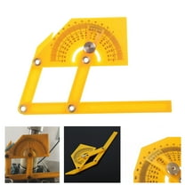 Violete Angle Finder Protractor 0-180 Degree ABS Plastic | Miter Gauge, Double Graduated | 6.1"x3.5" Universal Goniometer for Measuring