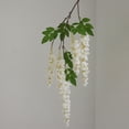 thumbnail image 1 of Violete Artificial Wisteria Flower Hanging Ornament, Long Stem Plastic Vine Decor in Blue, Pink, White, Purple for Indoor Living Room Wall and Ceiling Decoration, 1 of 7