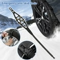 thumbnail image 1 of Violete Automobile Snow Chain Thickened Rubber | 85cm x 13cm | Antiskid Tire Chains Black | Winter Emergency Road Grip | 1 Piece, 1 of 9