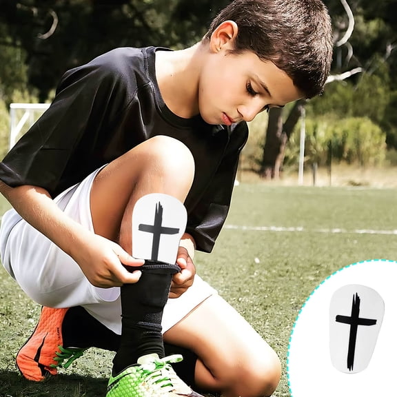 Violete Mini Soccer Shin Guards Lightweight Impact Resistant Unisex Adult PU Material 1 Pack