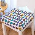 thumbnail image 1 of Violete Round Polyester Chair Cushion 16 x 16 x 4 in, Multicolor Seat Pad for Office Chair, Stool, Floor or Sofa, Tufted Thick Padding for Indoor Outdoor Use, 1 of 9