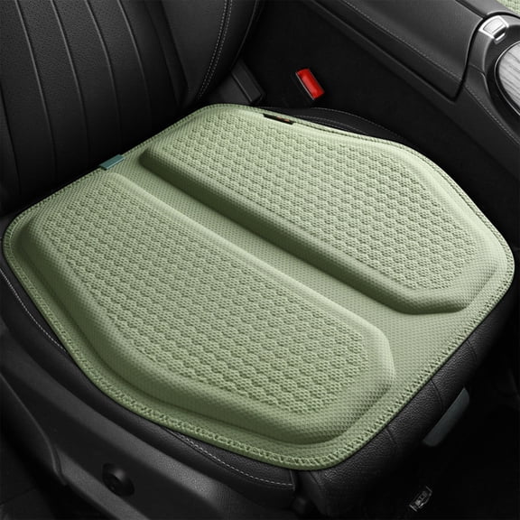 Violete Split Gel Car Seat Cushion, Cotton, 18.3 x 18.3 in, Breathable Non Slip Supportive Pad for Office Chair, Home, Wheelchair, Gaming Chair – Purple/White/Green/Gray