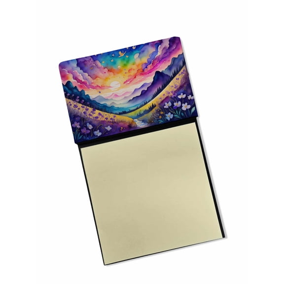 Violets in Color Sticky Note Holder 3.25 in x 5.25 in