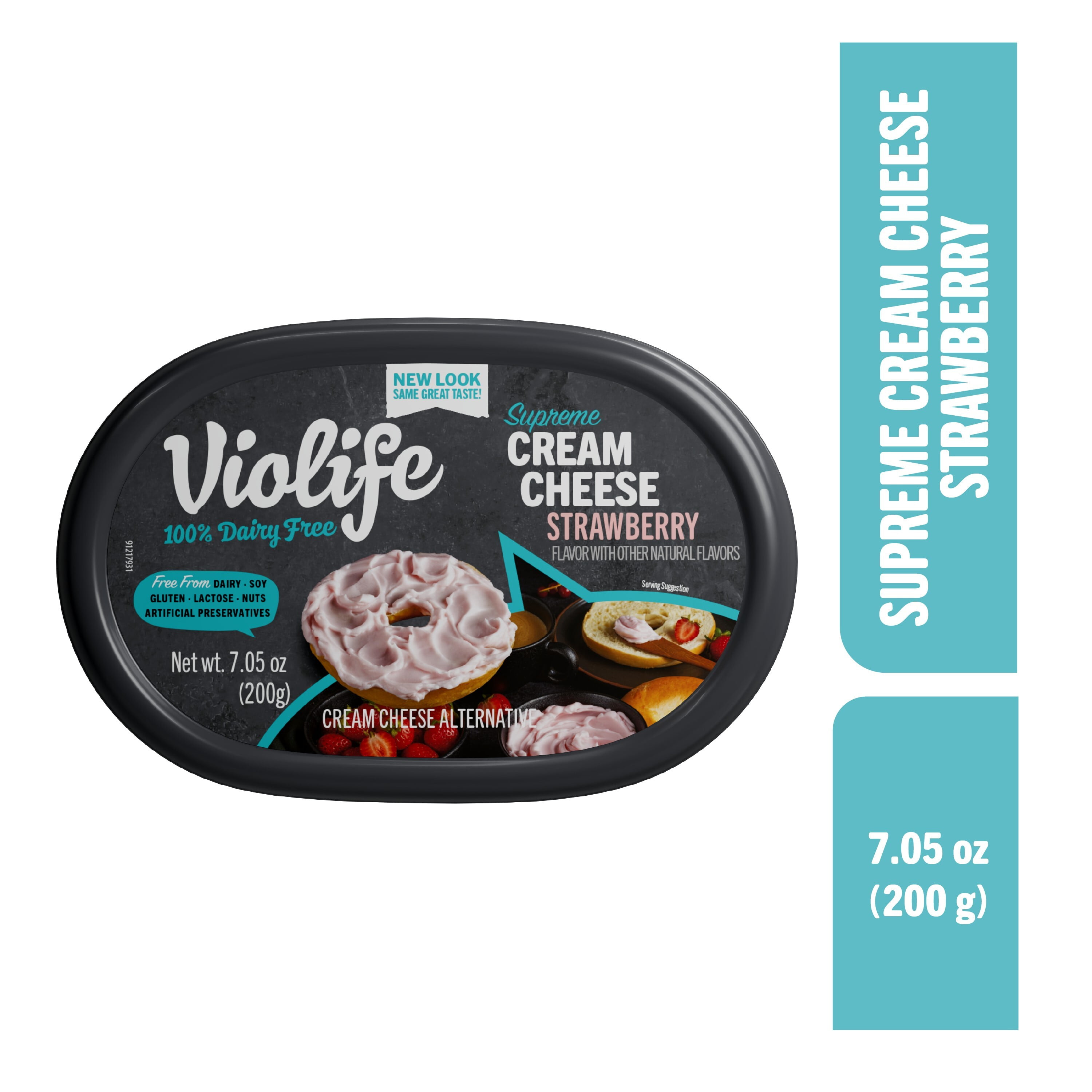 Violife Just like Cream Cheese, Dairy-Free Strawberry Cream Cheese