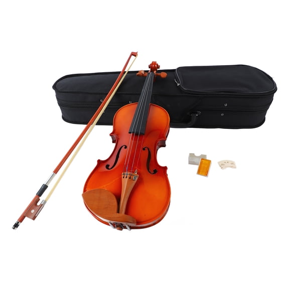 Violin Aston Villa Solid Wood Durable Acoustic Musical Instrument for Violin Beginner 1/2 Bright 52cm