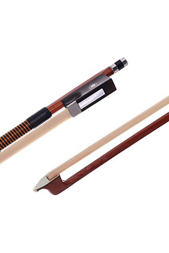 Violin Bow 4/4 Brazilwood Bow for Violin Octagonal Stick Ebony Frog with Mongolian Horse Hair