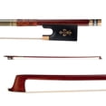 thumbnail image 1 of Violin Bow (Pernambuco Bow Stick Black Ebony Frog and Horsetail Bow Hair) for 4/4 Full Size Violin, 1 of 9