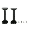 Violin Chin Rest Screw Replacement Removable Metal Violin Cheek Rest Clamp Set for 3/4 4/4 Black