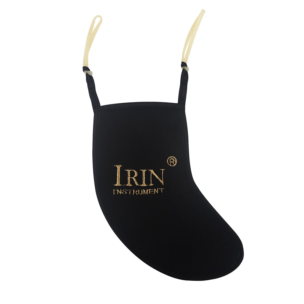 Violin Chin Rest Skin Friendly Violin Cheek Pad with Dual Strap (Black